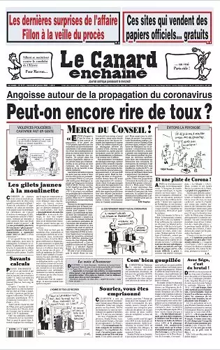 Le canard enchaîné N° 5177 du Mercredi 29 Janvier 2020  [Journaux]