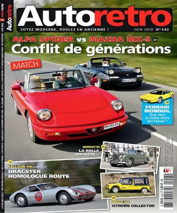 Autoretro N°442 – Juin 2019  [Magazines]