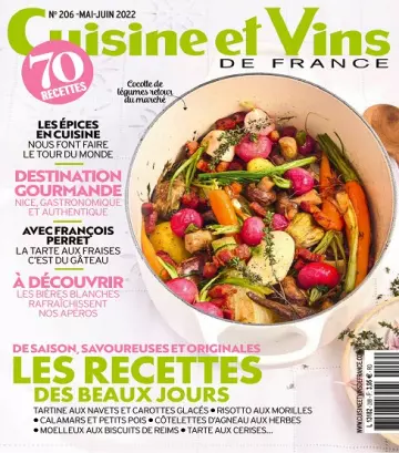 Cuisine et Vins De France N°206 – Mai-Juin 2022  [Magazines]