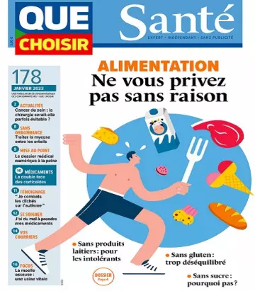 Que Choisir Santé N°178 – Janvier 2023  [Magazines]