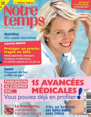 Notre Temps N°645 – Septembre 2023  [Magazines]