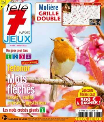 Télé 7 Jeux Inédits N°493 – Mars 2022  [Magazines]