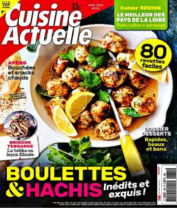 Cuisine Actuelle N°375 – Avril 2022  [Magazines]