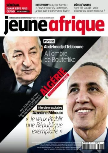 Jeune Afrique - 8 Décembre 2019  [Magazines]