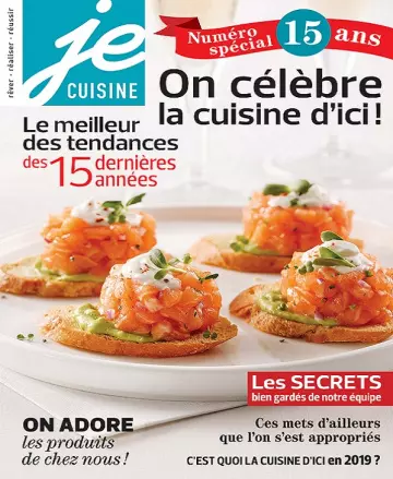 Je Cuisine – Avril 2019  [Magazines]