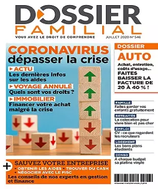 Dossier Familial N°546 – Juillet 2020  [Magazines]