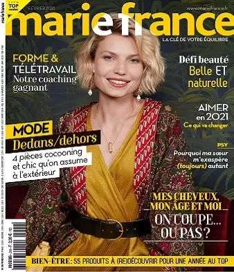 Marie France N°299 – Février 2021  [Magazines]