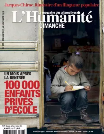 L’Humanité Dimanche - 3 Octobre 2019  [Magazines]