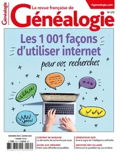 La Revue française de Généalogie - Décembre 2024 - Janvier 2025  [Magazines]