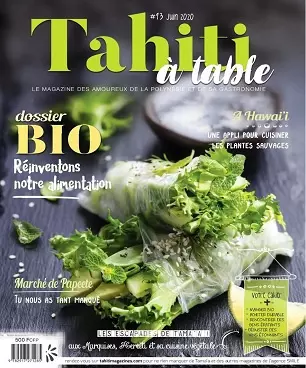 Tahiti à Table N°13 – Juin 2020  [Magazines]