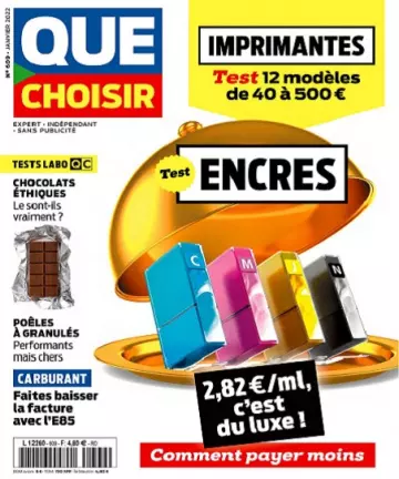 Que Choisir N°609 – Janvier 2022  [Magazines]