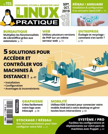 Linux Pratique N°115 – Septembre-Octobre 2019  [Magazines]