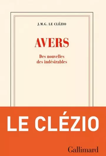 Avers  J-M. G. Le Clézio  [Livres]