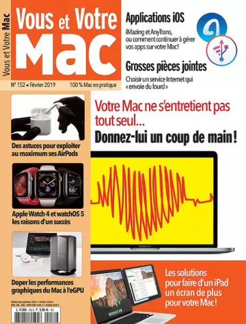 Vous et Votre Mac N°152 – Février 2019  [Magazines]