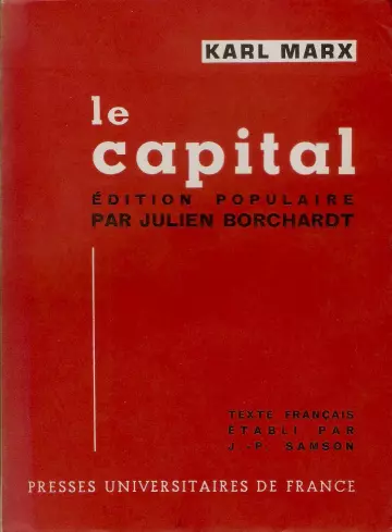 JULIEN BORCHARDT KARL MARX-LE CAPITAL  [Livres]