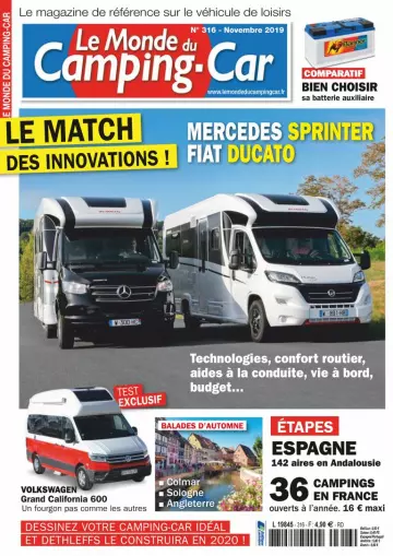 Le Monde du Camping-Car - Novembre 2019  [Magazines]