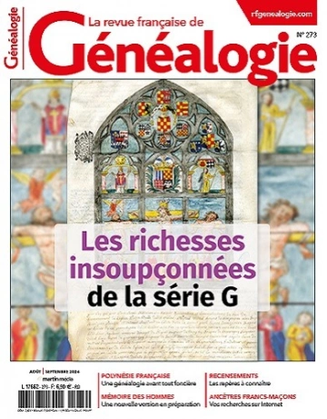 La Revue Française De Généalogie N°273 – Août-Septembre 2024  [Magazines]