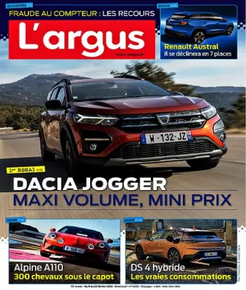 L’Argus N°4608 Du 9 au 22 Février 2022  [Magazines]