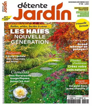 Détente Jardin N°158 – Novembre-Décembre 2022  [Magazines]