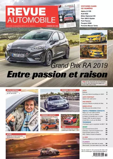 Revue Automobile – 19 Décembre 2019  [Magazines]