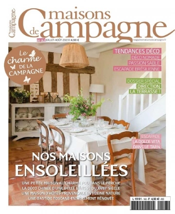 Maisons De Campagne N°143 – Juillet-Août 2023  [Magazines]