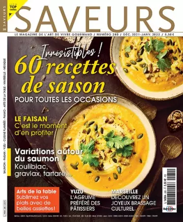 Saveurs N°280 – Décembre 2021-Janvier 2022  [Magazines]