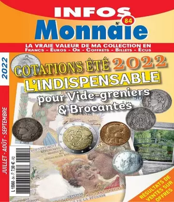 Infos Monnaie N°84 – Juillet-Septembre 2022  [Magazines]