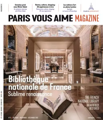 Paris Vous Aime Magazine N°11 – Octobre-Décembre 2022  [Magazines]