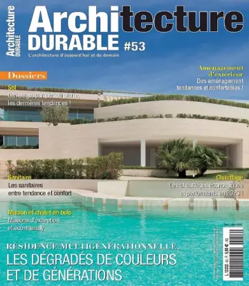 Architecture Durable N°53 – Décembre 2022-Janvier 2023  [Magazines]