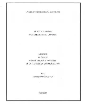 Le Totalitarisme ou le Meurtre du Langage  [Livres]