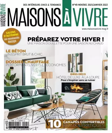 Maisons à Vivre N°45 – Novembre 2021-Janvier 2022  [Magazines]